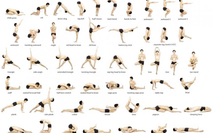 Basic yoga asanas